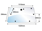 vidro superior traseiro (S.10010)