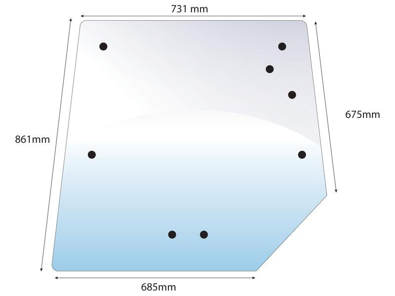 vidro superior traseiro (S.100440)