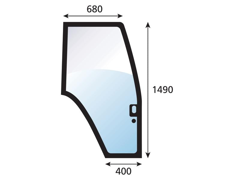 Vidro de porta Dt. (S.100491)