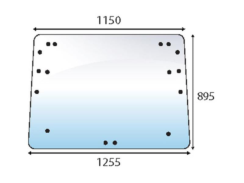 vidro superior traseiro (S.100597)