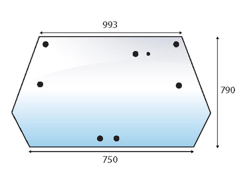vidro superior traseiro (S.100772)
