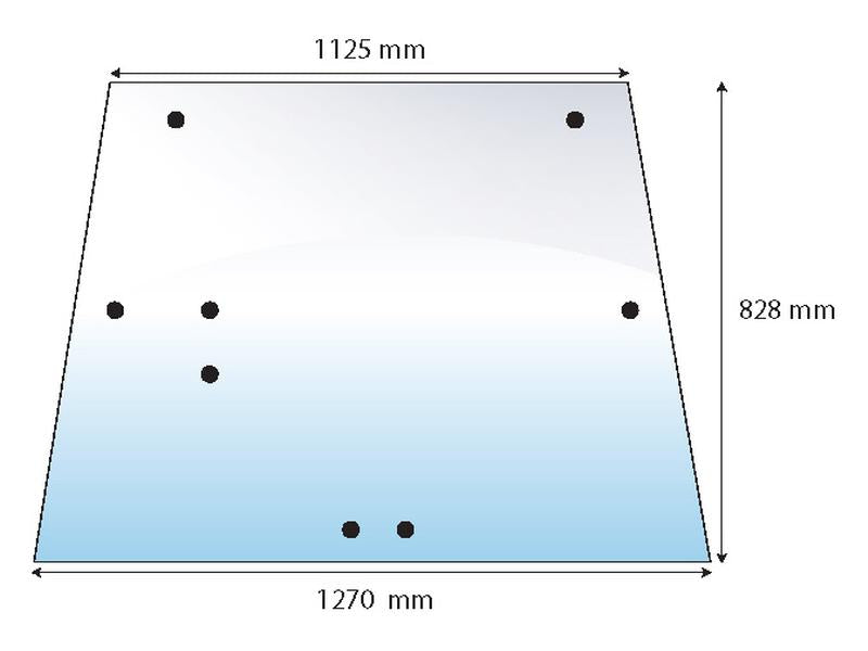 vidro superior traseiro (S.10125)