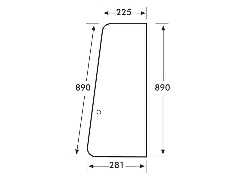 Vidro de porta (S.10150)