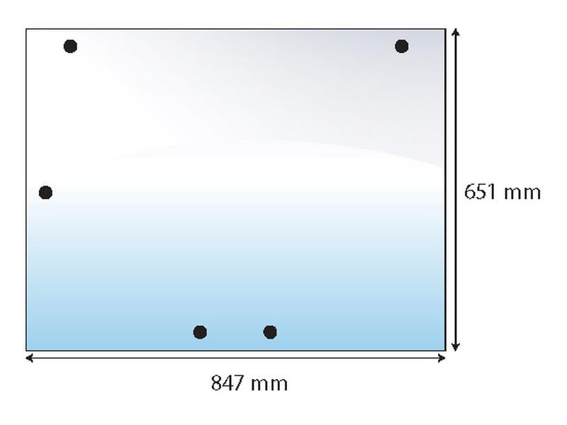 vidro superior traseiro (S.10152)