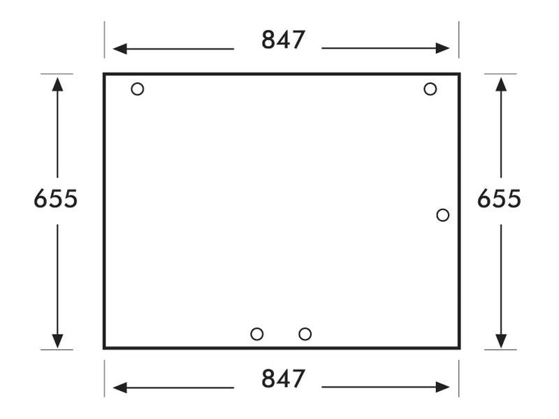 vidro superior traseiro (S.10152)