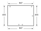 vidro superior traseiro (S.10152)