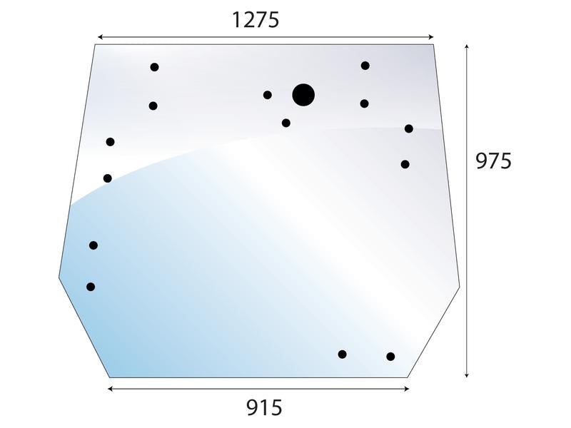 vidro superior traseiro (S.102433)