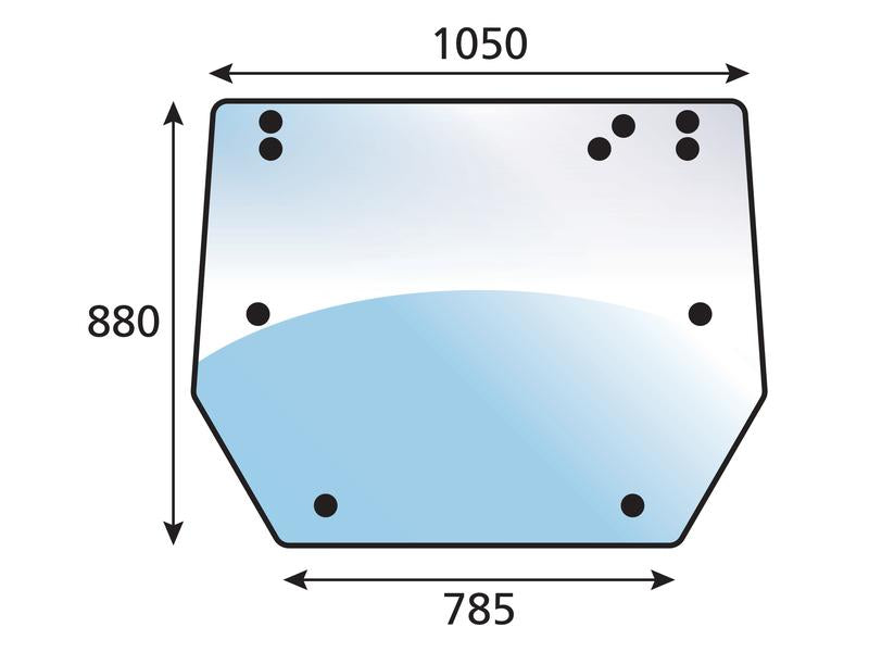 vidro superior traseiro (S.102434)