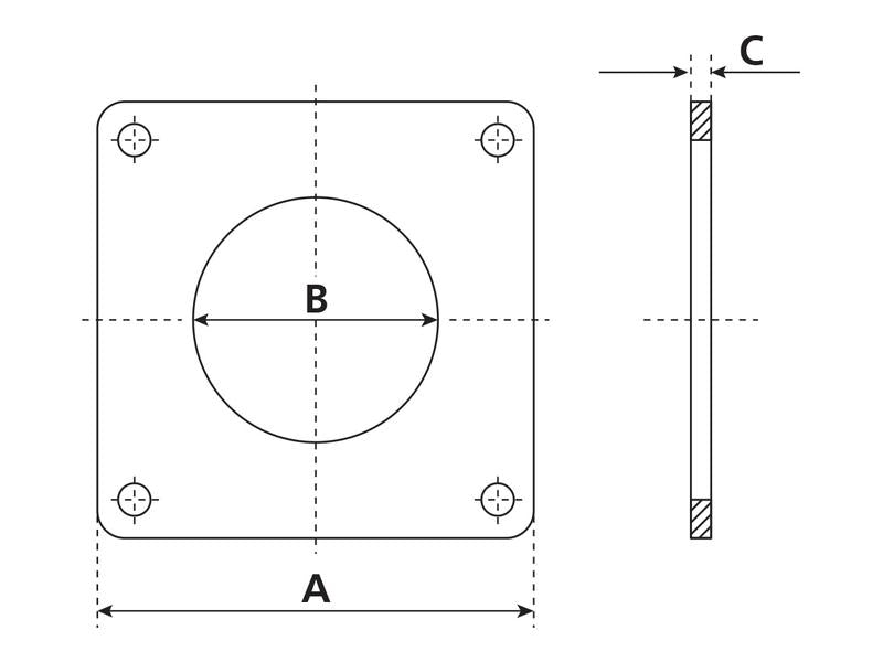 Brida soldar 5'' (125mm) (não galvanizado) (S.103090)