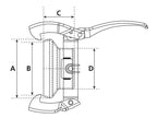 Tampa - Fêmea - 6'' (159mm) (galvanizado) (S.103137)