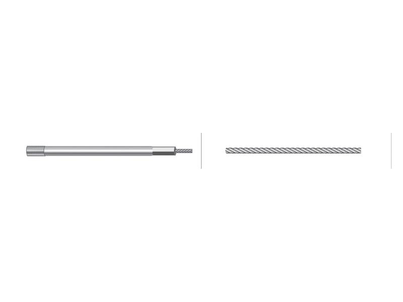 Cabo stop - Comp: 1546mm, Comprimento externo do cabo: 1379mm. (S.103215)