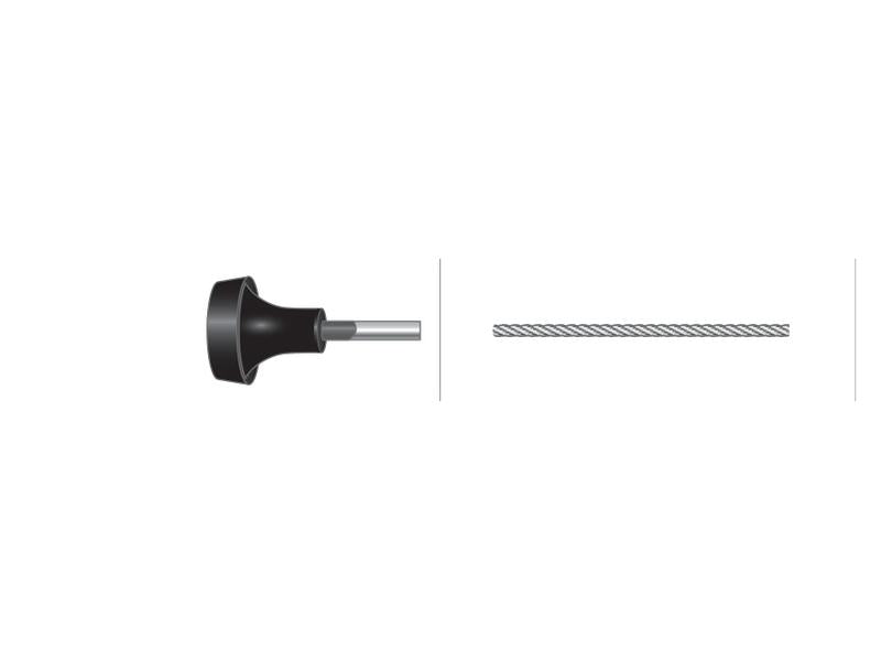 Cabo stop - Comp: 1635mm, Comprimento externo do cabo: 1505mm. (S.103287)