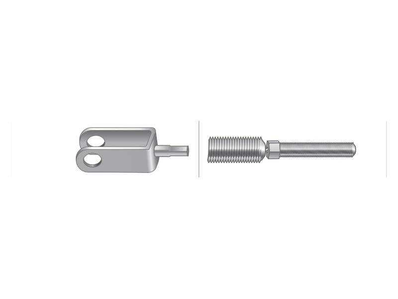 Cabo acelerador de pé - Comp: 1374mm, Comprimento externo do cabo: 1283mm. (S.103293)