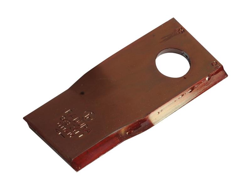 Faca - Twisted blade, bottom edge sharp & parallel - 105x48x4mm - Orifício Ø19mm - Dt. - para Claas Aplicavel em: 9492411 (S.105637)