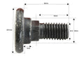 Parafuso C/ Porca- M12x36mm - para Vicon Aplicavel em: B1374593 (S.105994)