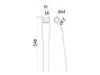 Mola Comp:550mm, Larg:97mm, Ø8.5mm - para SIP Aplicavel em: 153932908 (S.106270)