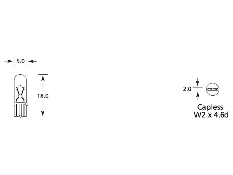 Lâmpada 12V W2x4.6d Caixa 1 un. (S.109965)