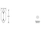 Lâmpada 12V SV8.5 Caixa 1 un. (S.110002)