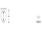 Lâmpada 12V SV8.5 Caixa 1 un. (S.110004)