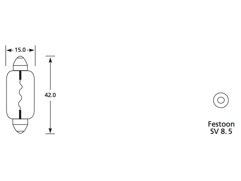 Lâmpada 12V SV8.5 Caixa 1 un. (S.110004)