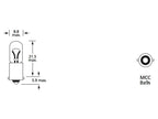 Lâmpada 12V BA9s Blister 2 un. (S.110028)