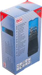 Conjunto de brocas helicoidais de HSS | 1 - 13 mm | 25 peças