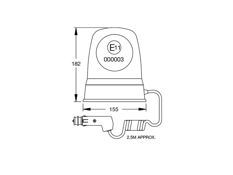 Rotativo, Magnético, 12V (S.11203)