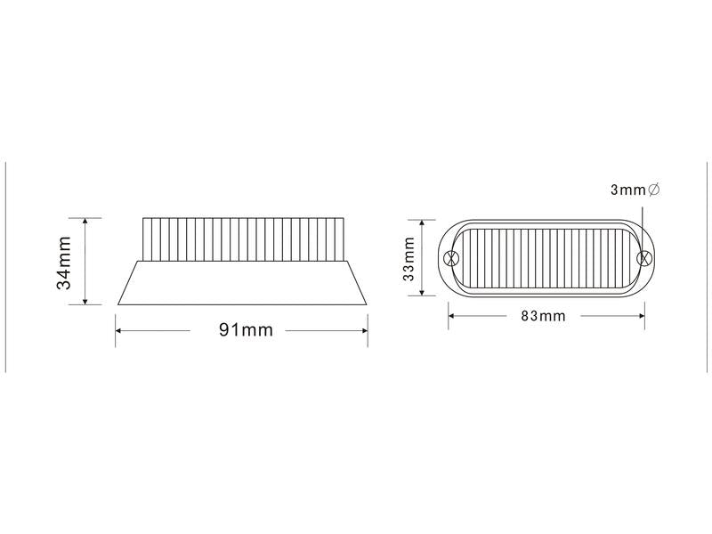 LED Farolim Perigo (amarelo), CISPR 25: Class 3, 12-24V (S.113206)