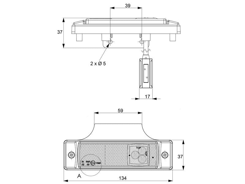 Farolim LED Lateral, Esq./Dt., 12-24V (S.113355)