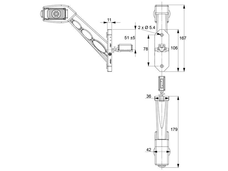 Farolim LED Frontal, Lateral, e Frontal, Dt., 12-24V (S.113361)