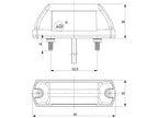 LED Farolim chapa de matricula, 12-24V (Esq./Dt.) (S.113369)