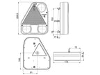 LED Farolim, Funções: 4, Travão / Traseiro / Pisca / Nevoeiro, Esq., 12-24V (S.113373)