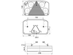 LED Farolim, Funções: 5, Travão / Traseiro / Pisca / Nevoeiro / Presença, Esq., 12-24V (S.113378)