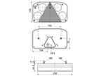 LED Farolim, Funções: 6, Travão / Traseiro / Pisca / Nevoeiro / Presença / Chapa de matricula, Dt., 12-24V (S.113379)
