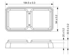 LED Farolim, Funções: 3, Traseiro / Travão / Pisca, Esq./Dt., 10-30V (S.113390)