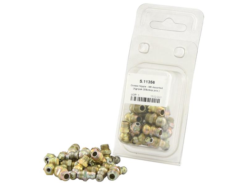Agripak 20 un. Kit Copos Lub. met M8 Assorted (S.11356)