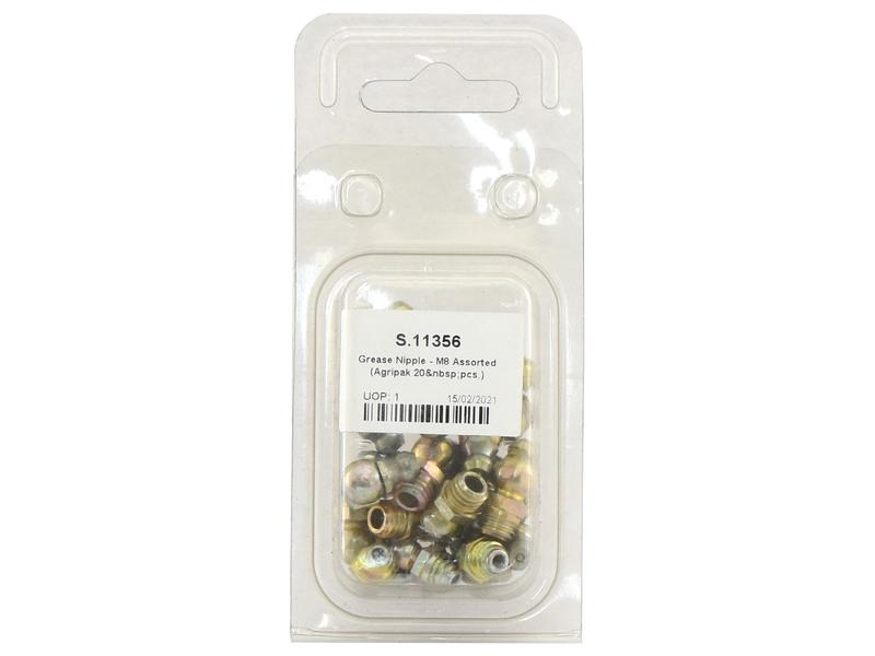 Agripak 20 un. Kit Copos Lub. met M8 Assorted (S.11356)