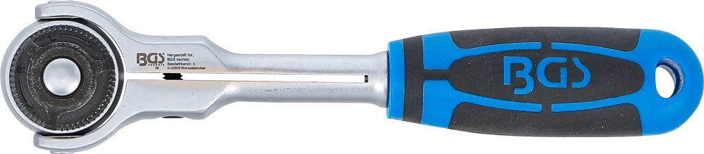 Roquete reversível com cabeça esférica | Saída de quadrado interno 10 mm (3/8")
