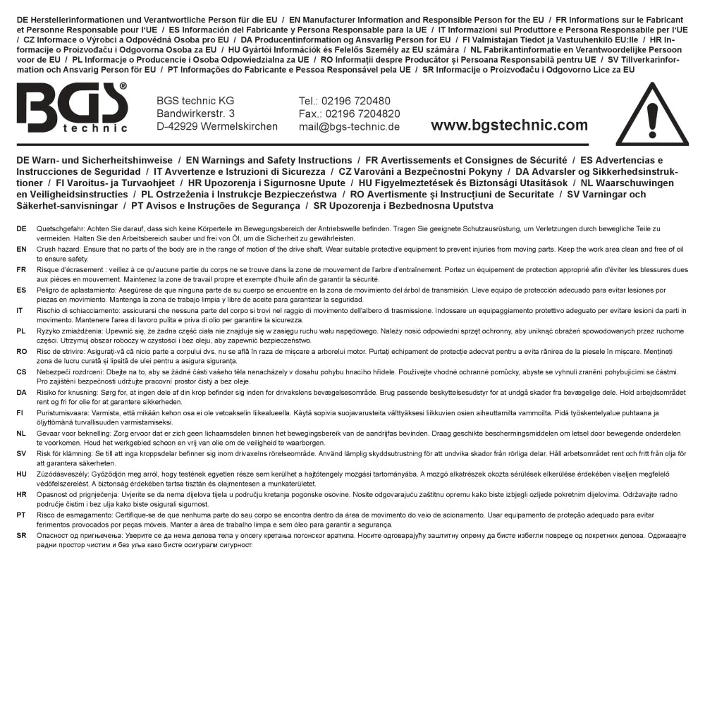 Mala vazia para BGS 1141