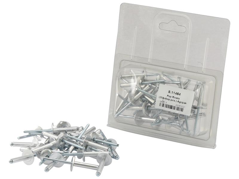 Agripak 25 un. Rebites POP 4.8 x 21mm (S.11464)