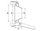 Anel de fixação soldar - 6'' (150mm) (galvanizado) (S.115033)