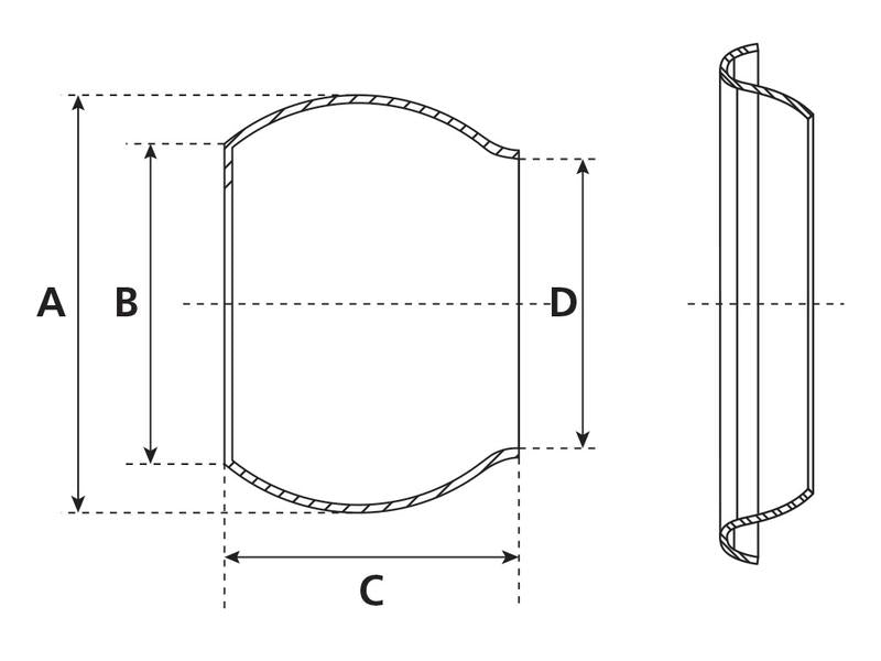 Acoplamento soldar - Macho - 4'' (100mm) (galvanizado) (S.115035)