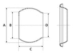 Acoplamento soldar - Macho - 5'' (120mm) (galvanizado) (S.115036)