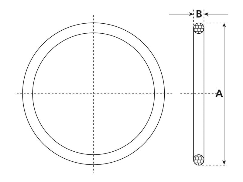 O'Ring 4'' (127mm) (borracha) (S.115043)