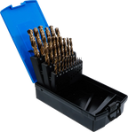Conjunto de brocas helicoidais | HSS-G M35 aço cobalto | 1 - 13 mm | 25 peças