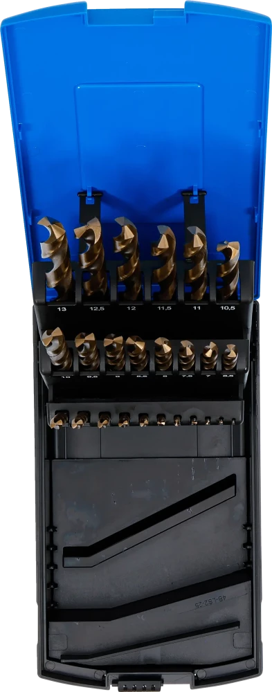Conjunto de brocas helicoidais | HSS-G M35 aço cobalto | 1 - 13 mm | 25 peças