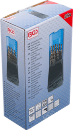 Conjunto de brocas helicoidais | HSS-G M35 aço cobalto | 1 - 13 mm | 25 peças