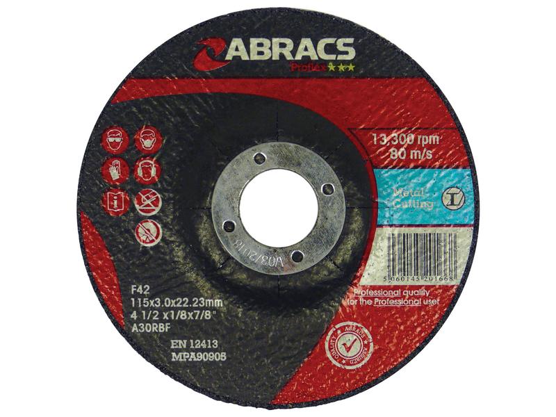 Disco de corte de metal Ø115 x 3 x 22mm A30RBF (S.11747)
