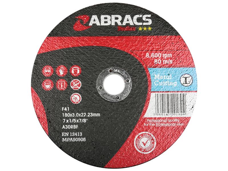 Disco chato de corte de metal Ø178 x 3 x 22.23mm A30RBF (S.11751)