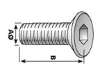 Parafuso, Tamanho da rosca: M12x40mm (DIN 7991) (S.11815)